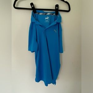 Kids blue Puma golf shirt